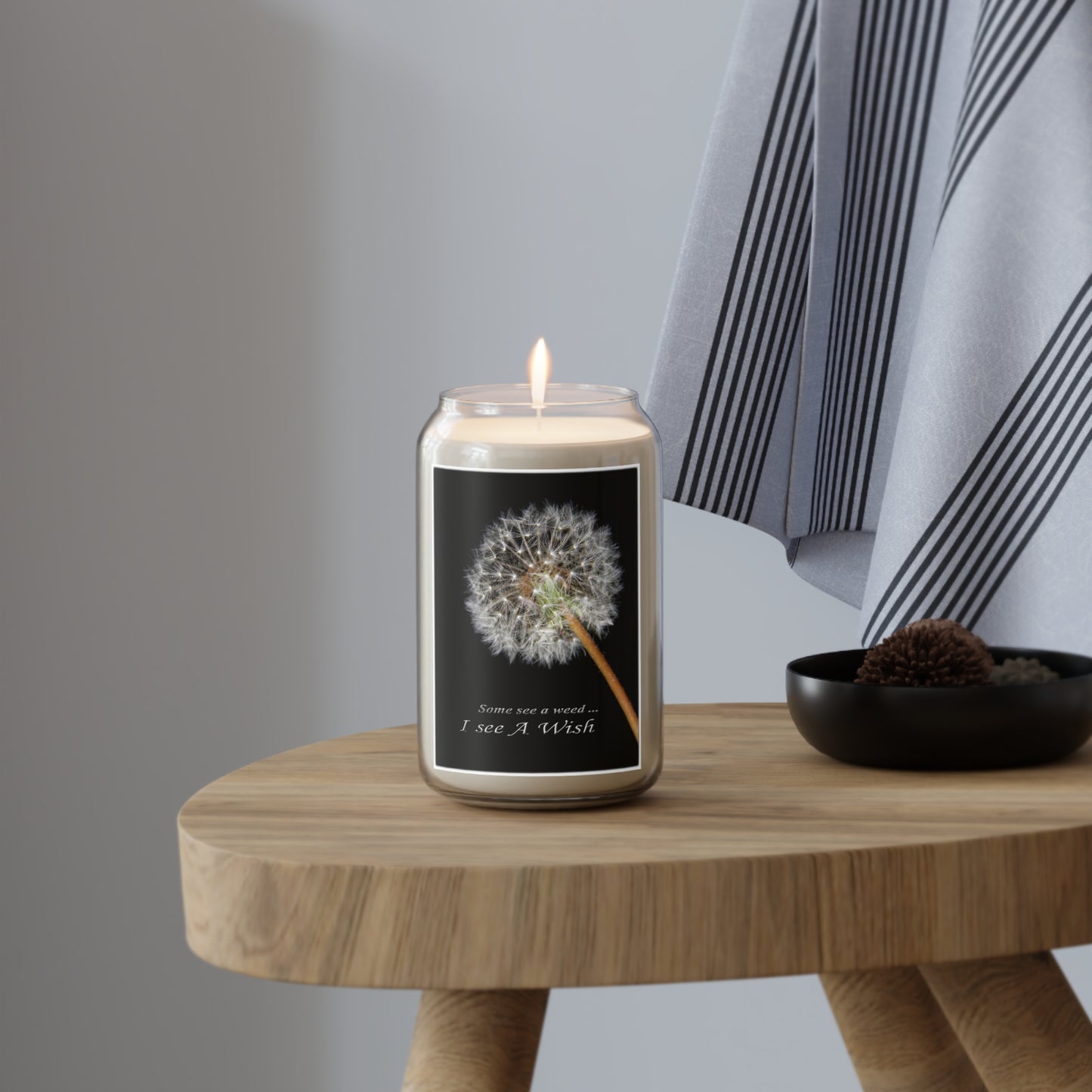 Dandelion Wish Soy Candle — 13.75oz Scented Jar ("Some see a weed... I see A Wish")
