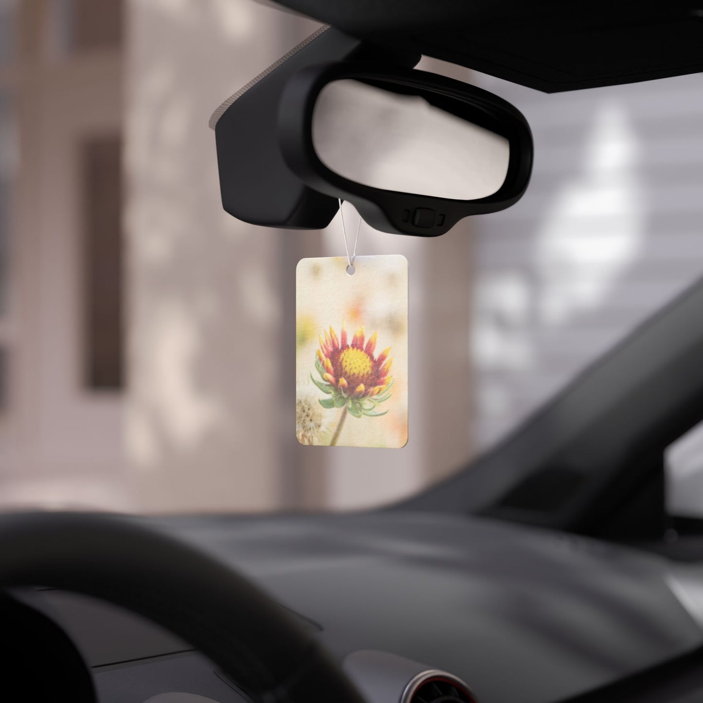Floral Sunburst Car Air Freshener — Summery Wildflower