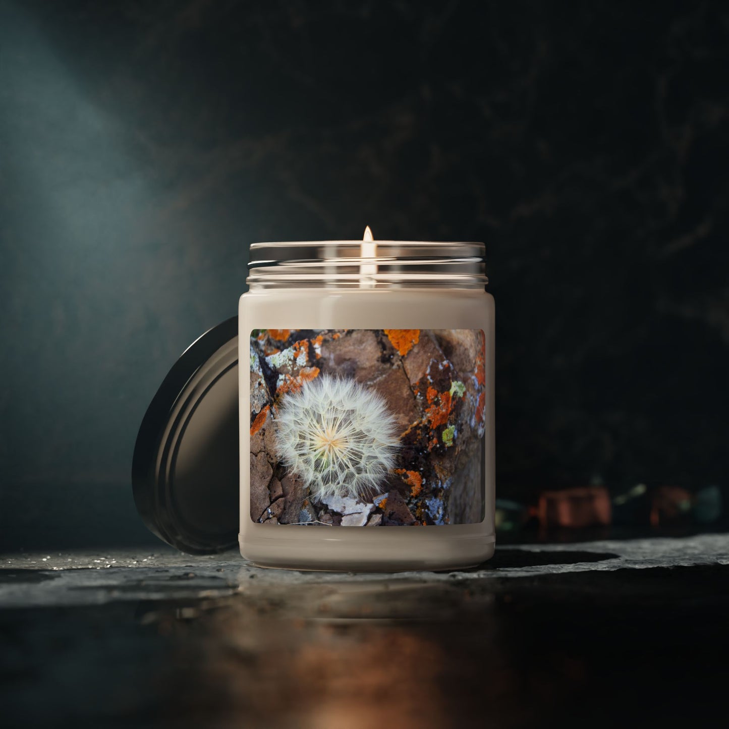 Dandelion & Earth ~ Scented Soy Candle — 9oz Jar