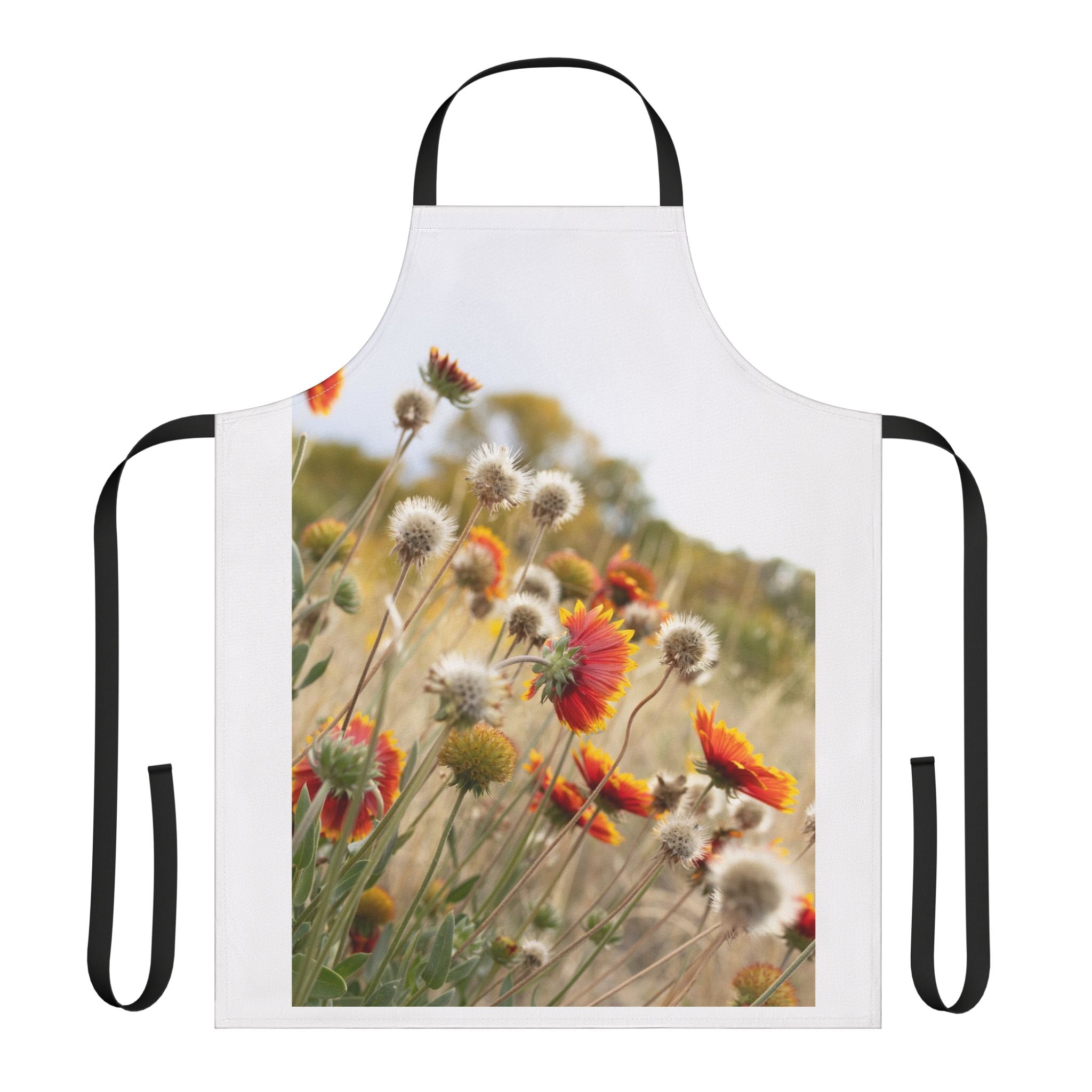 Vibrant Floral Apron, Colorful Kitchen Wear, BBQ Gift, Gardening Accessory, Mother's Day Present, Unique Cooking Gift