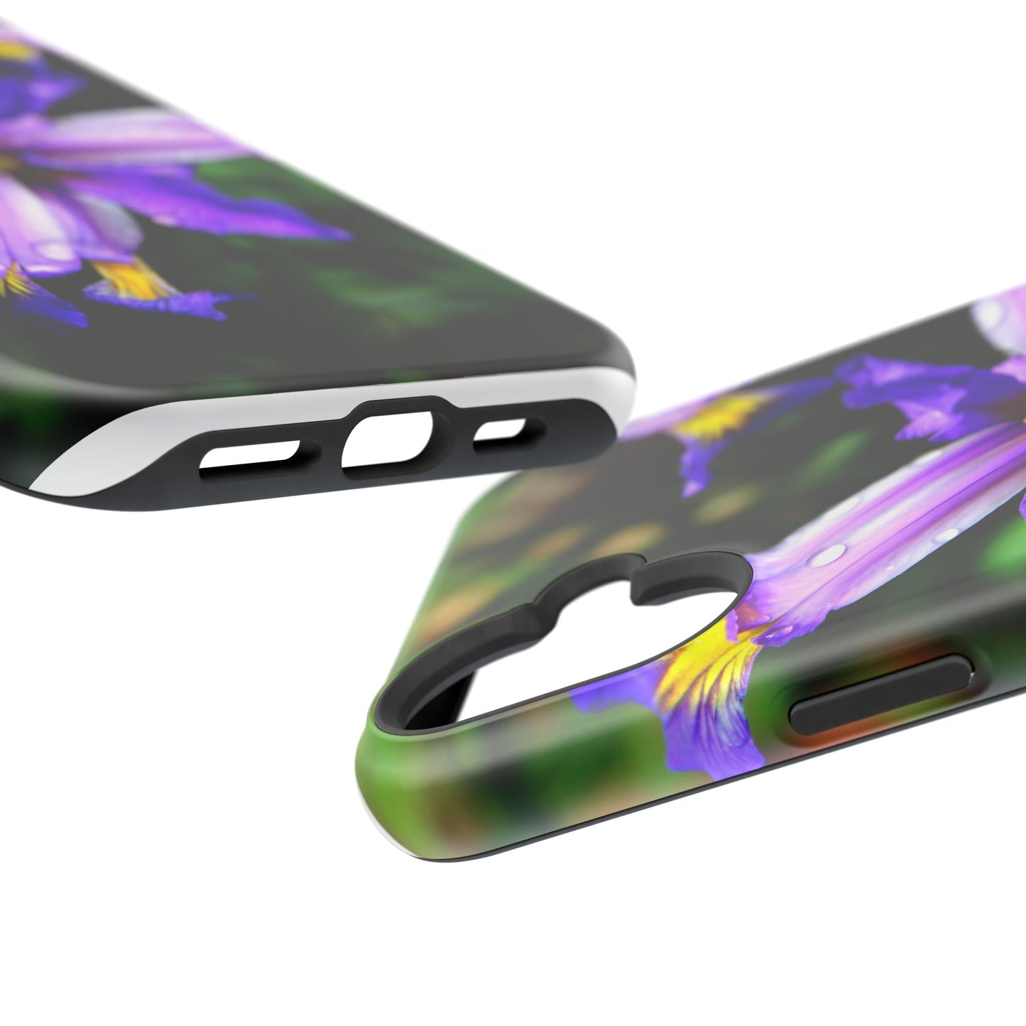 Floral Purple Iris Magnetic Impact Phone Case