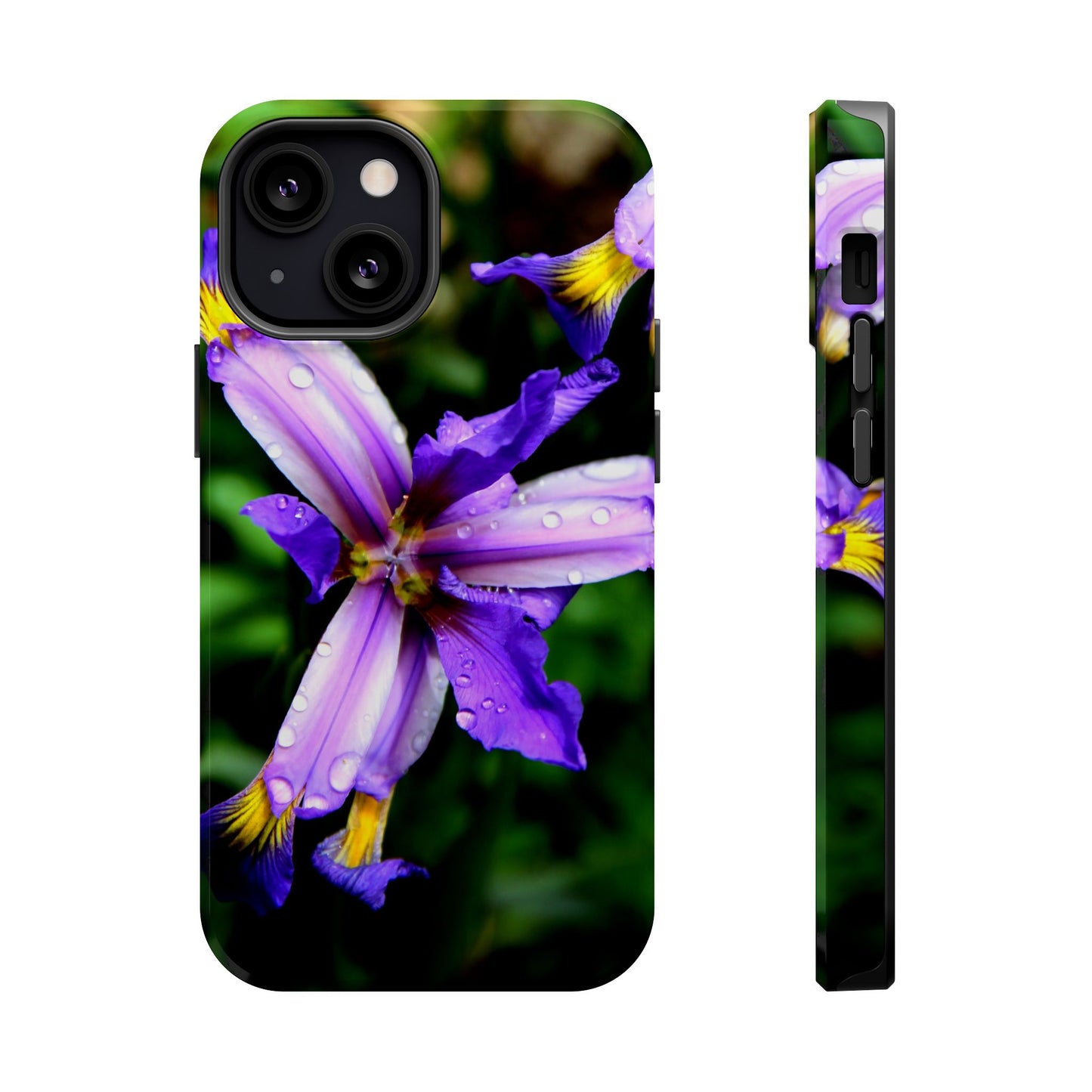Floral Purple Iris Magnetic Impact Phone Case