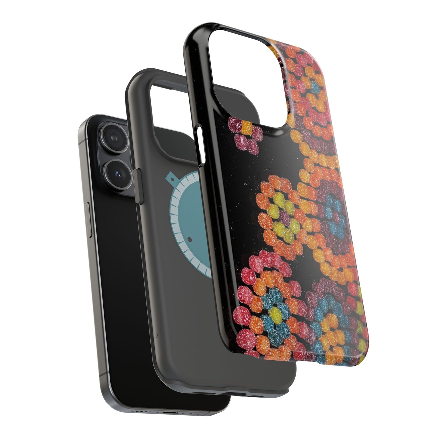 Colorful Candy Pattern Magnetic Impact Phone Case