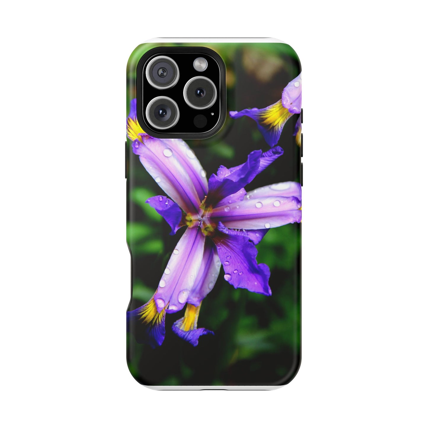 Floral Purple Iris Magnetic Impact Phone Case