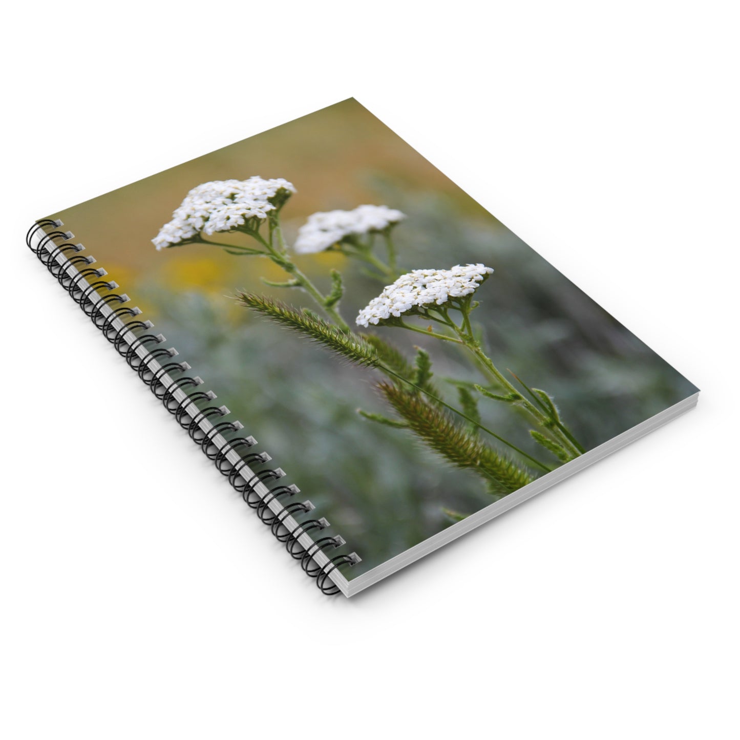 Wildflower Yarrow Spiral Notebook — Ruled Journal for Notes & Nature Lovers