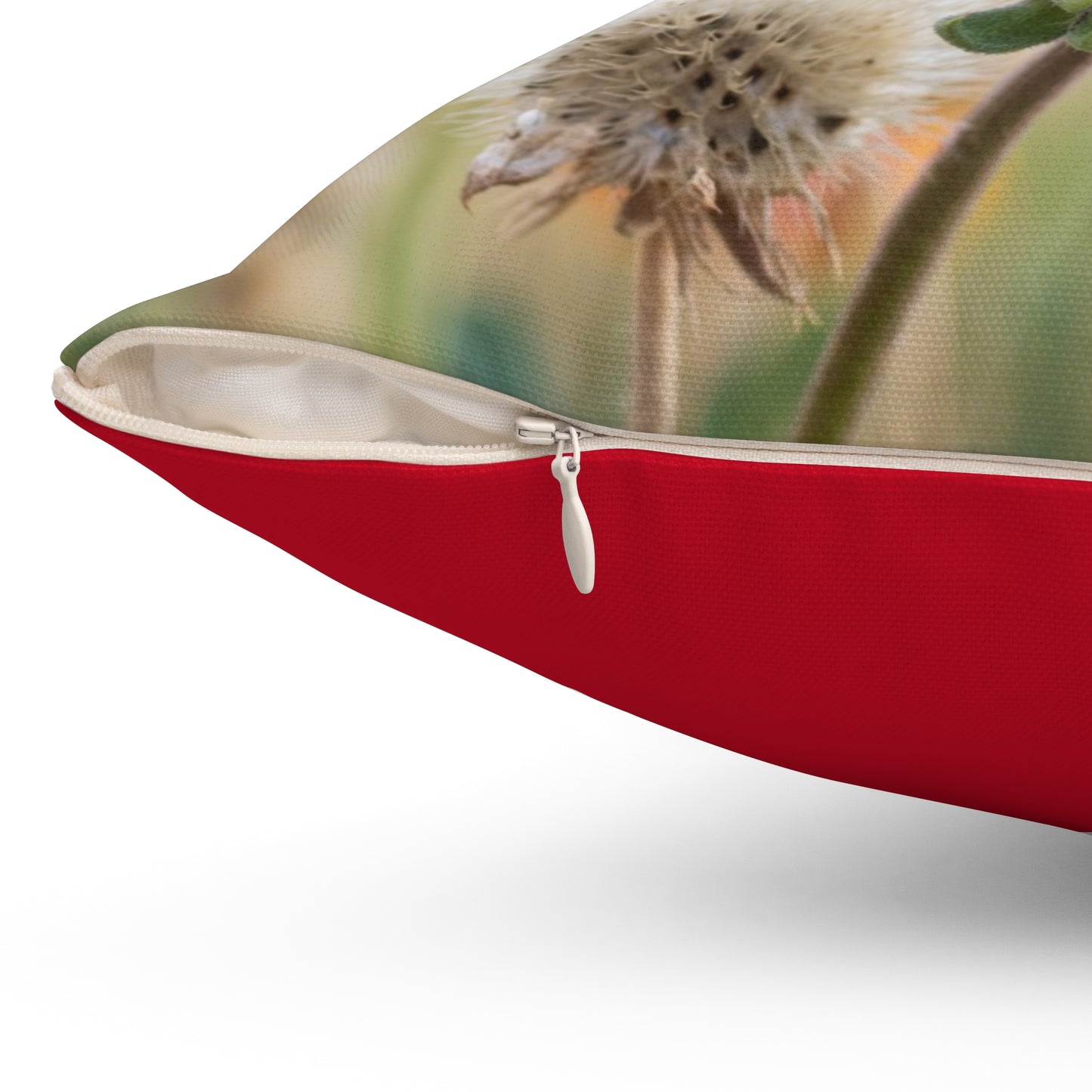 Wildflower Photo Throw Pillow — Gaillardia Garden Floral Accent Cushion