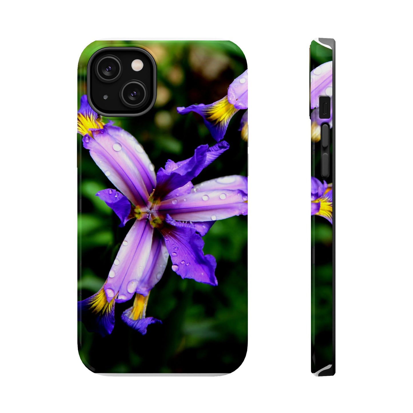 Floral Purple Iris Magnetic Impact Phone Case