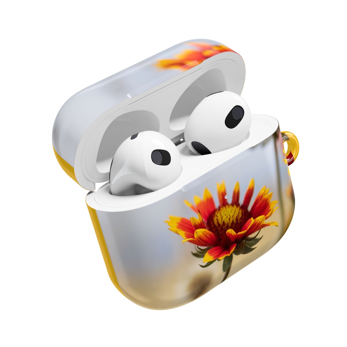 Floral Sunset AirPod Case — Yellow Wildflower Protective Cover