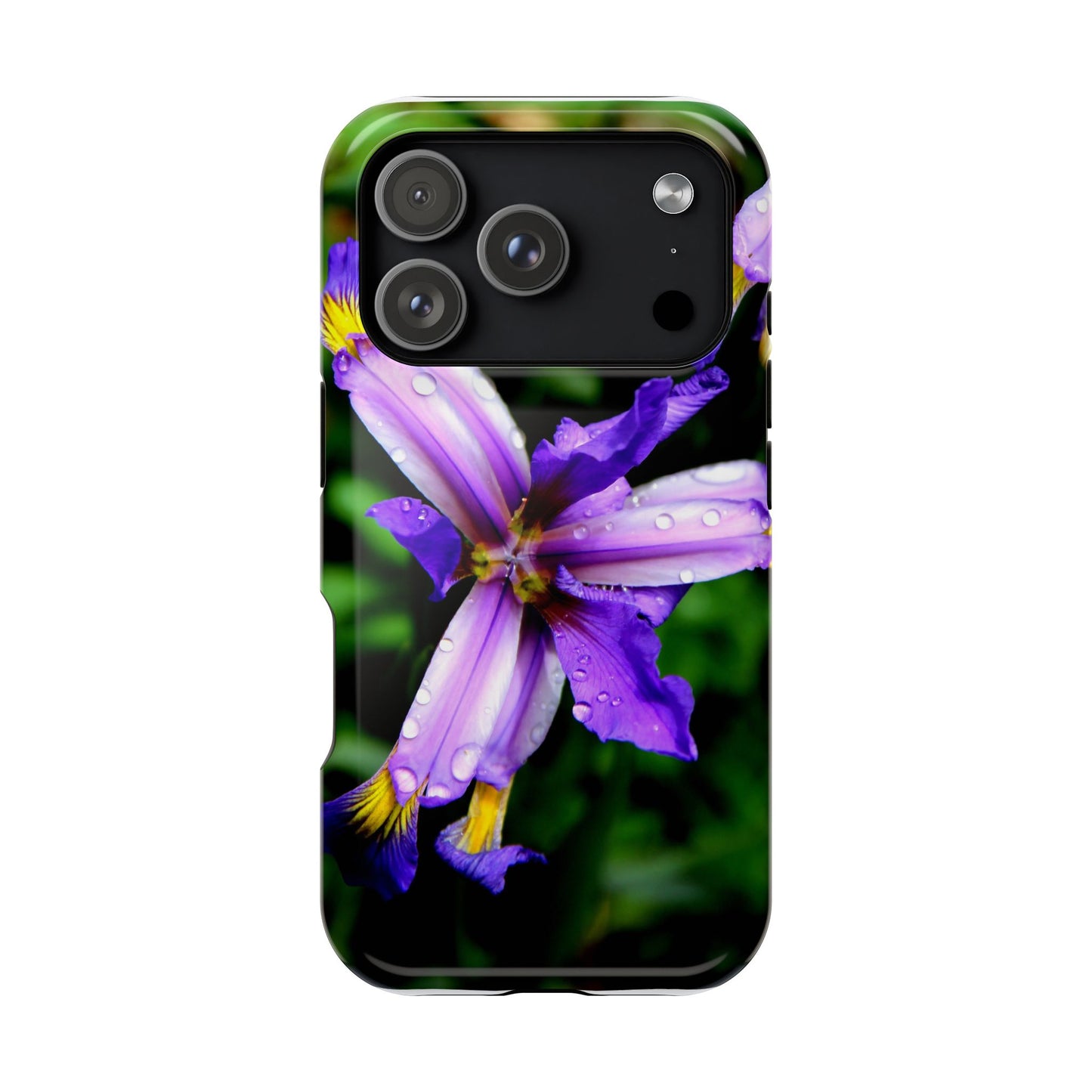 Floral Purple Iris Magnetic Impact Phone Case