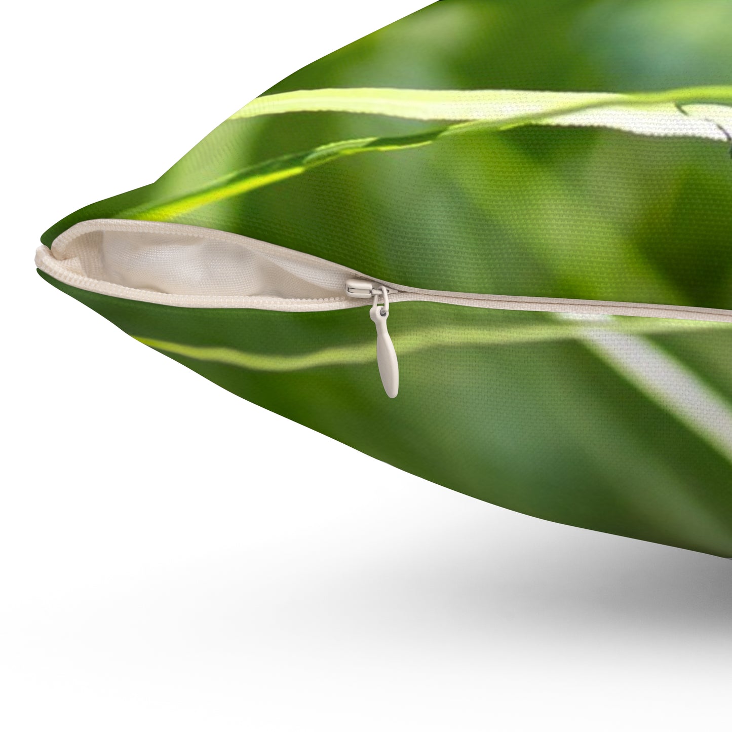 Dragonfly Nature Pillow - Green Meadow Botanical Throw Pillow