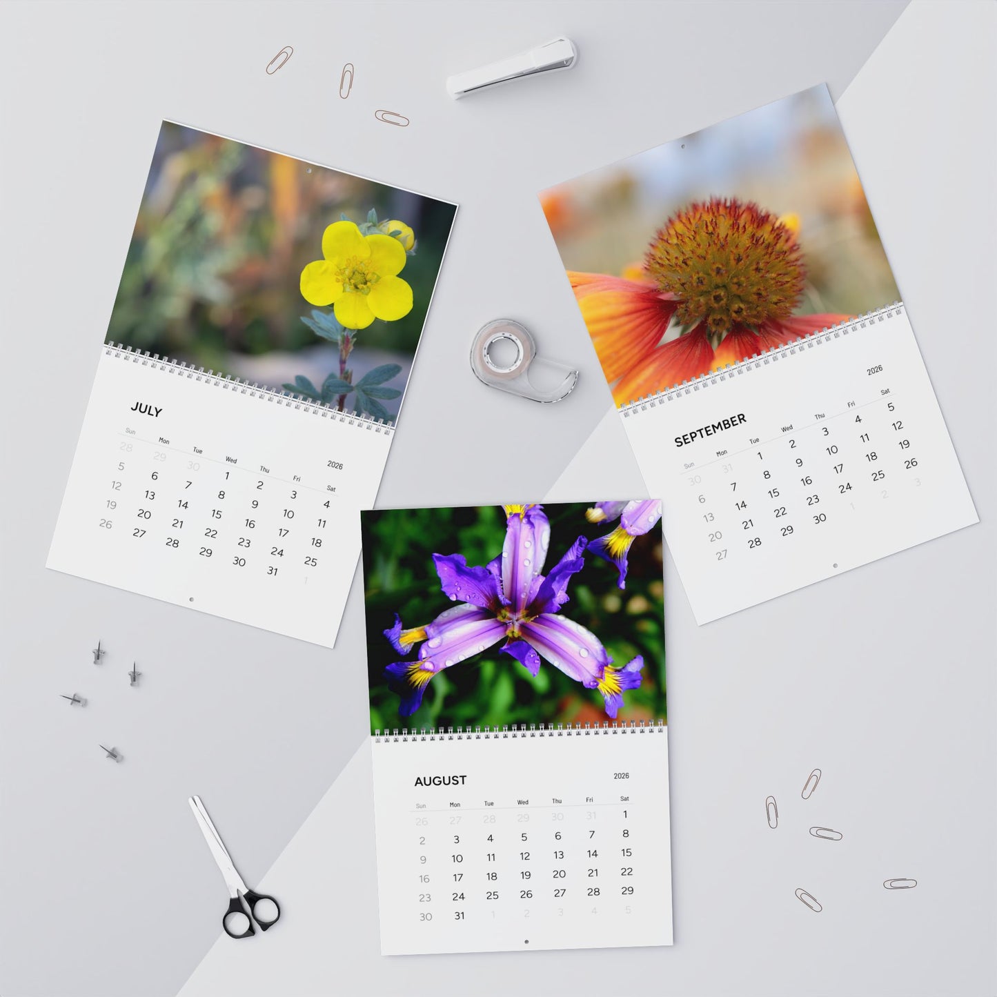 2026 Nature Photo Wall Calendar – Scenic Seasonal Landscape & Floral Monthly Planner