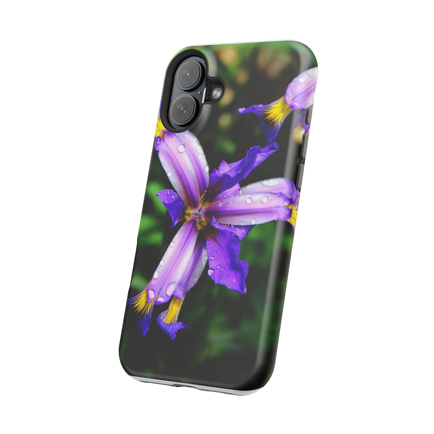 Floral Purple Iris Magnetic Impact Phone Case