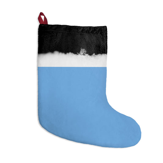 Blue Snowcap Christmas Stocking — Personalized Holiday Decor