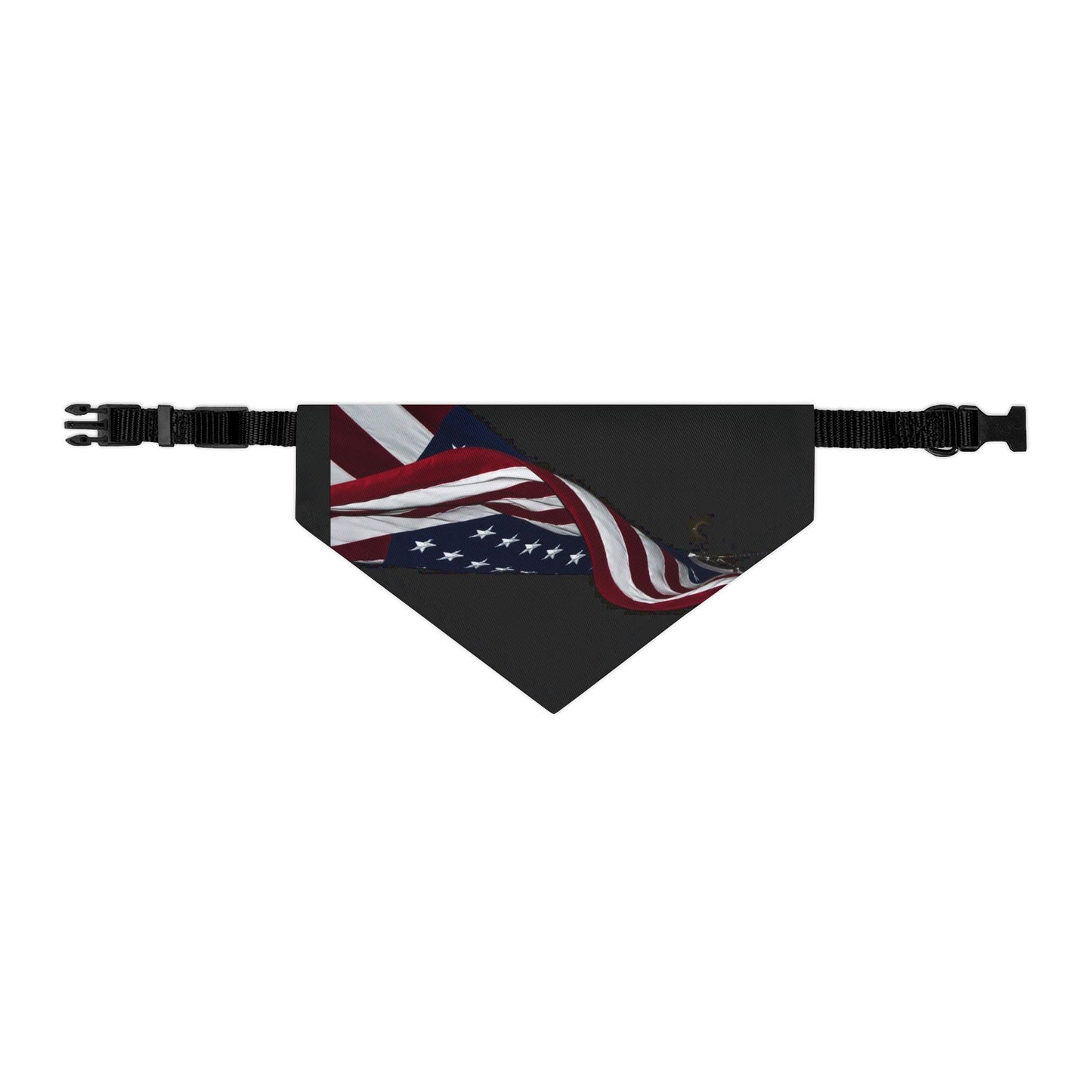 American Flag Pet Bandana Collar - Patriotic Dog & Cat Accessory for 4th of July, Memorial Day, Veterans Day