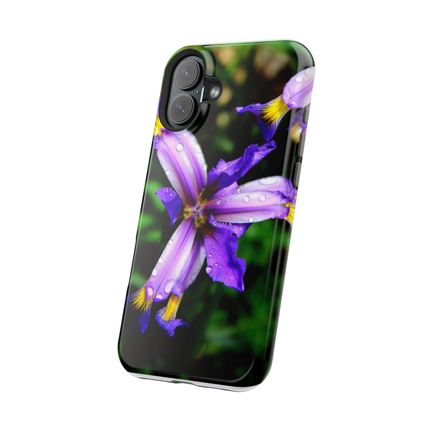 Floral Purple Iris Magnetic Impact Phone Case