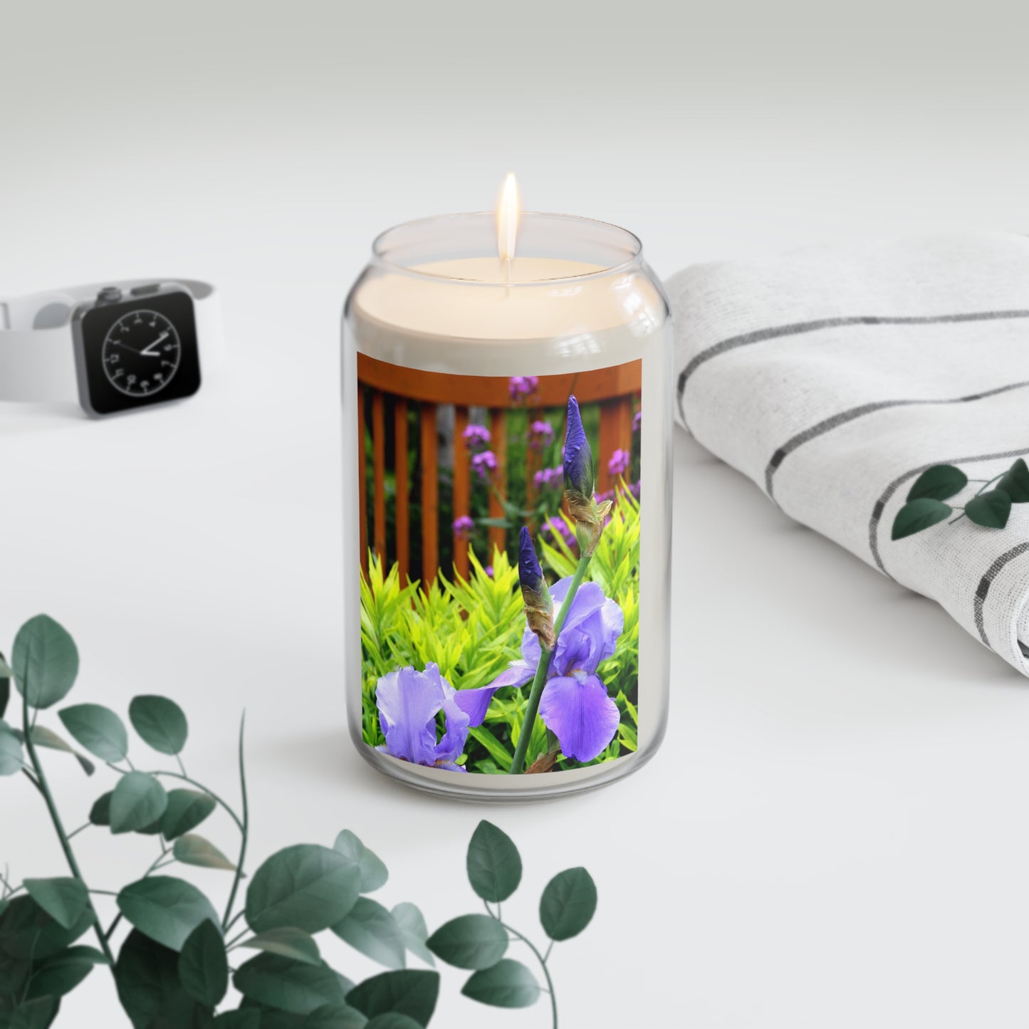 Lavender Iris Soy Candle — 13.75oz Scented Jar