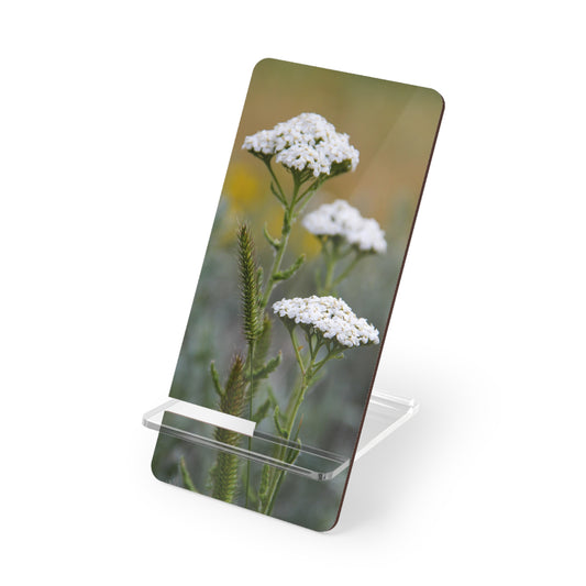 Floral Yarrow Smartphone Stand — Decorative Mobile Display Dock