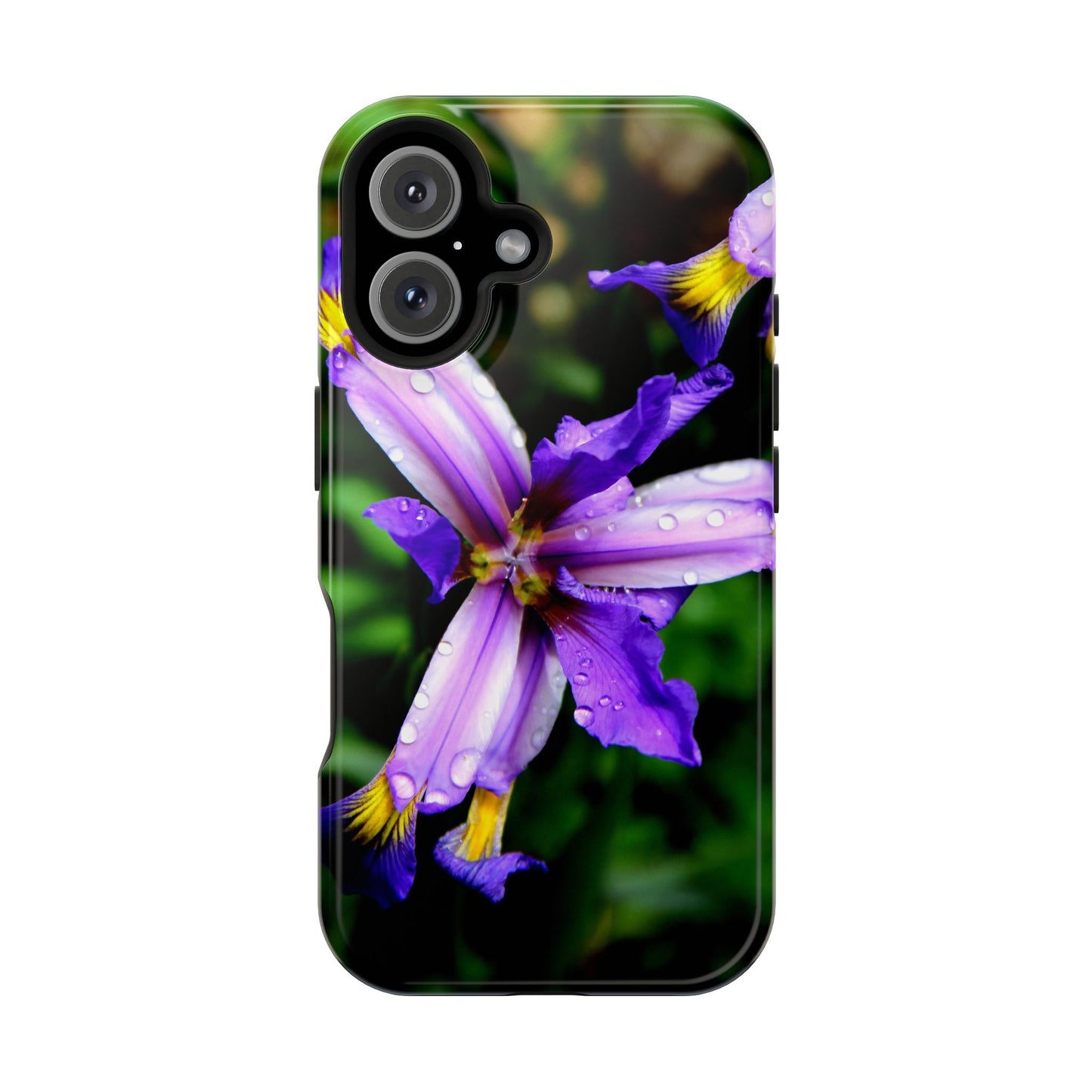 Floral Purple Iris Magnetic Impact Phone Case