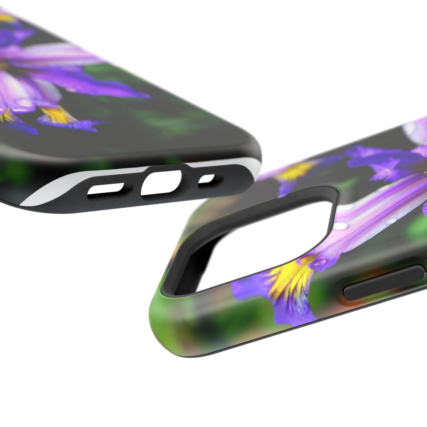 Floral Purple Iris Magnetic Impact Phone Case
