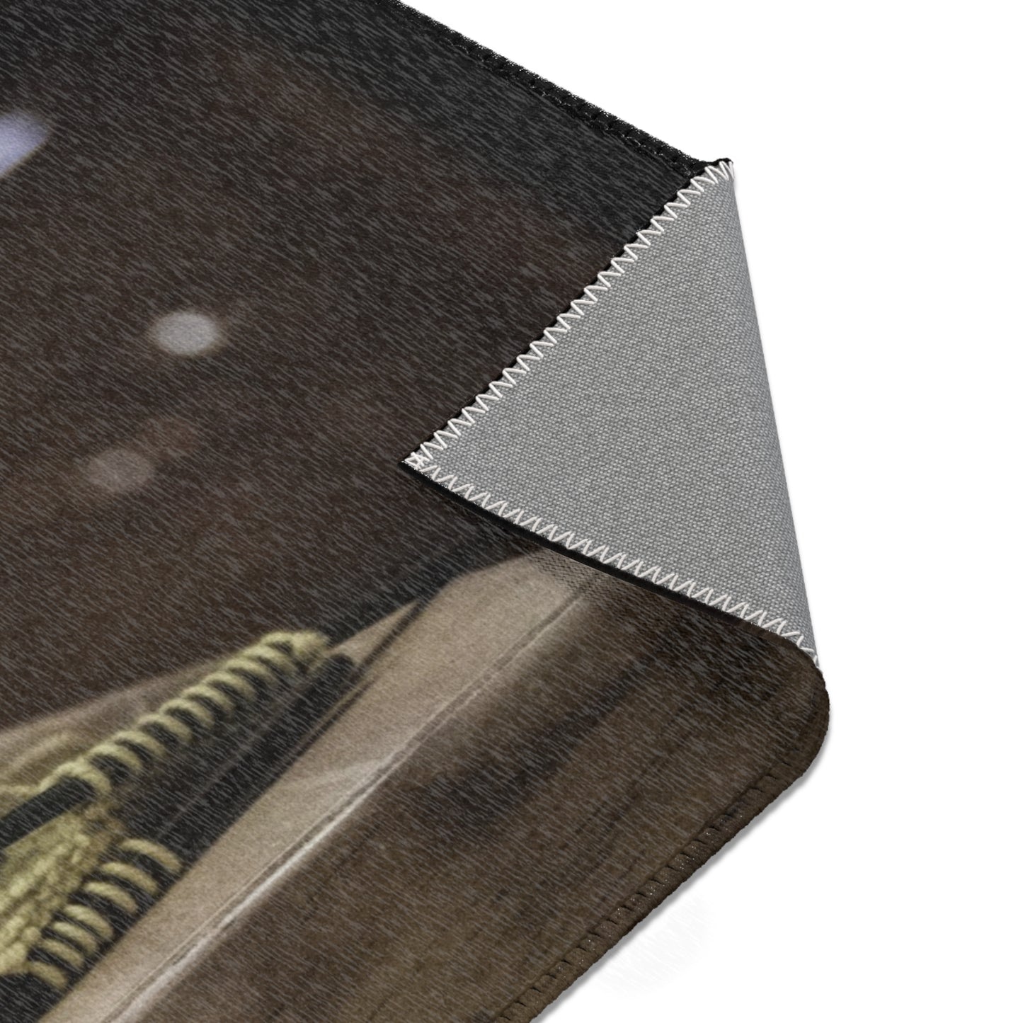 Knitted Yarn & Needles Area Rug - Cozy Crafting Home Decor