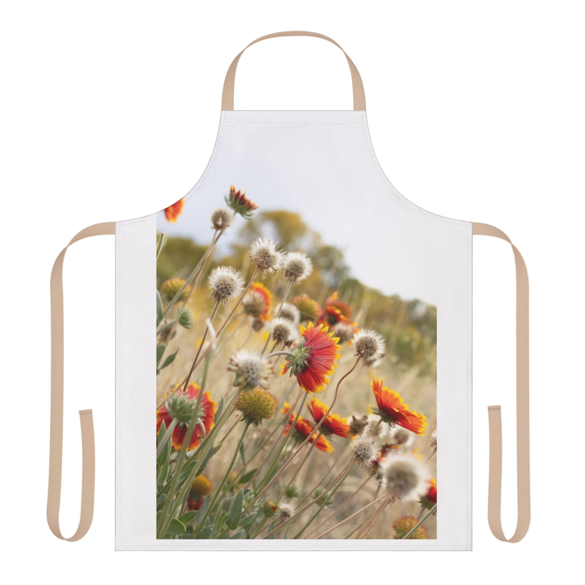 Vibrant Floral Apron, Colorful Kitchen Wear, BBQ Gift, Gardening Accessory, Mother's Day Present, Unique Cooking Gift
