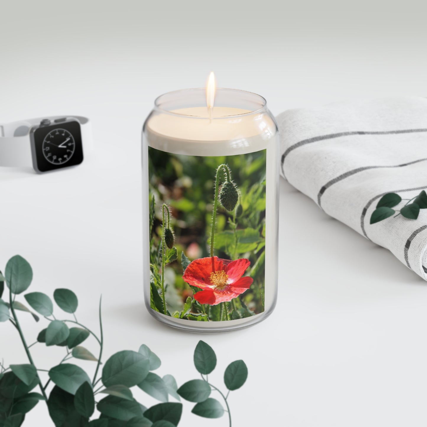 Poppy Meadow ~ Scented Soy Candle — 13.75oz Aromatic Floral Candle