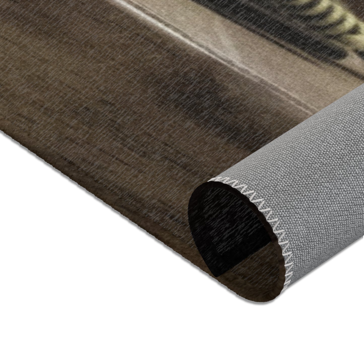 Knitted Yarn & Needles Area Rug - Cozy Crafting Home Decor