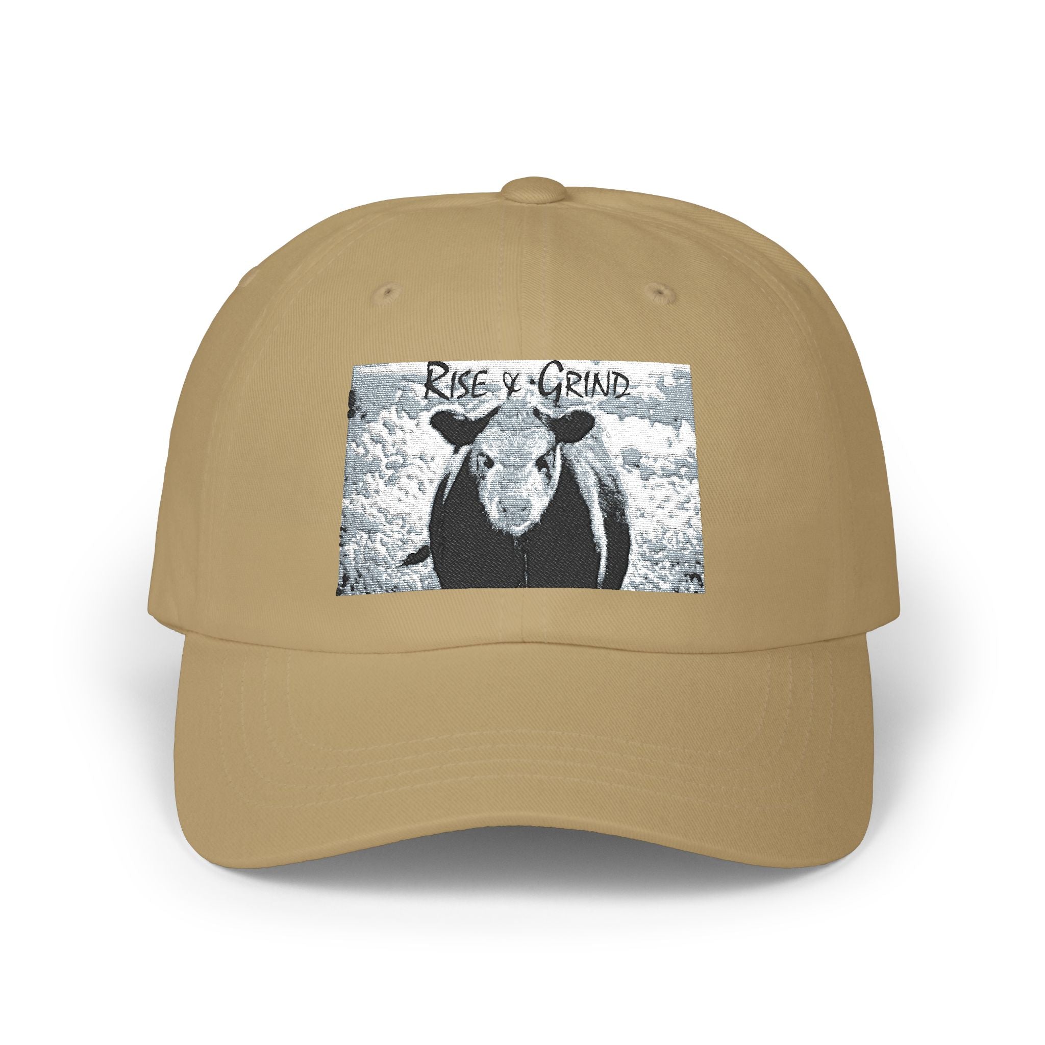 Classic Dad Cap with Cow Design, Fun Gift for Farmers, Casual Style for Dads, Summer Accessory, Adjustable Hat