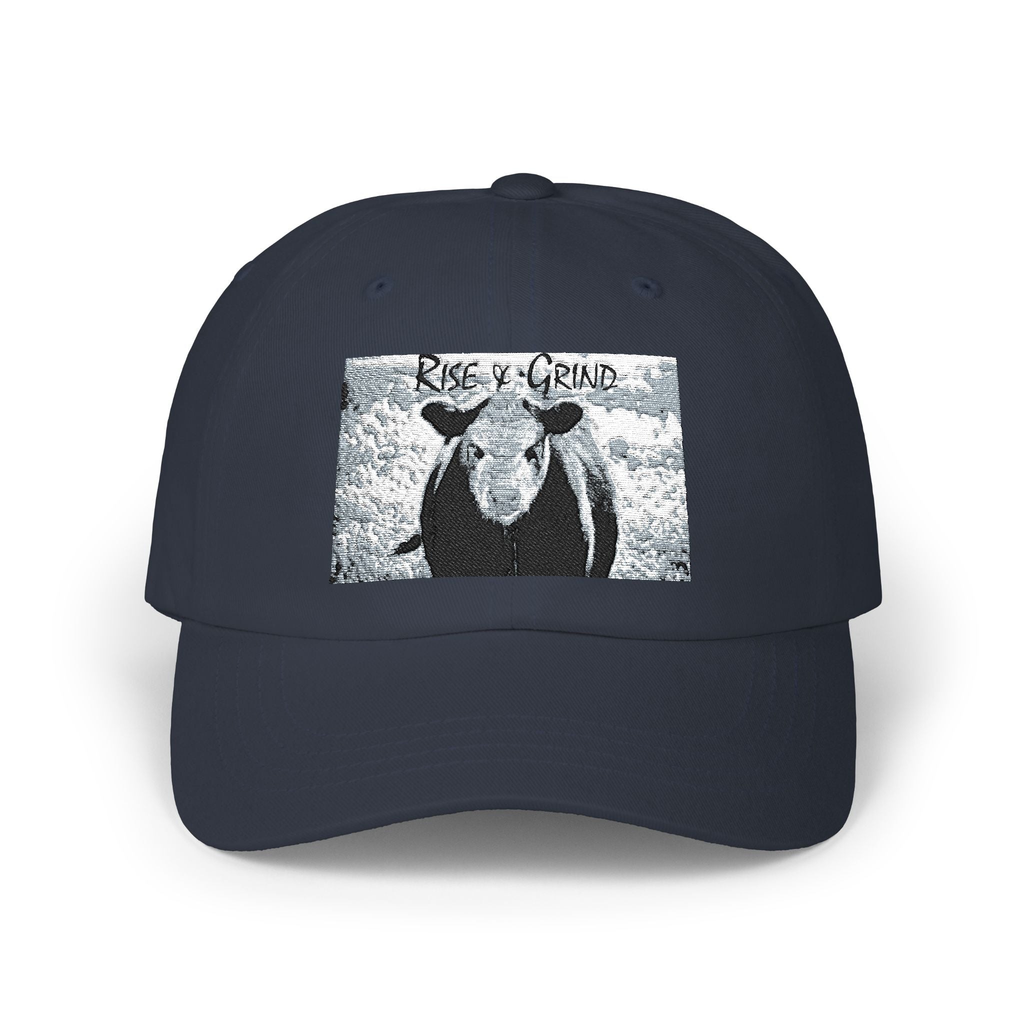 Classic Dad Cap with Cow Design, Fun Gift for Farmers, Casual Style for Dads, Summer Accessory, Adjustable Hat