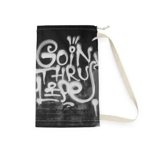 'Goin' Thru' Graffiti Laundry Bag – Urban Canvas Drawstring Hampper
