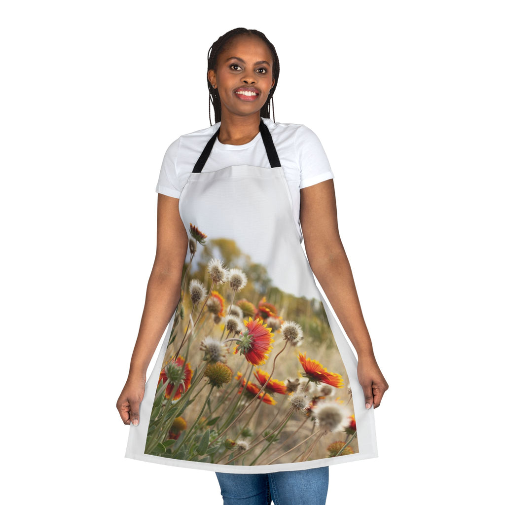 Vibrant Floral Apron, Colorful Kitchen Wear, BBQ Gift, Gardening Accessory, Mother's Day Present, Unique Cooking Gift
