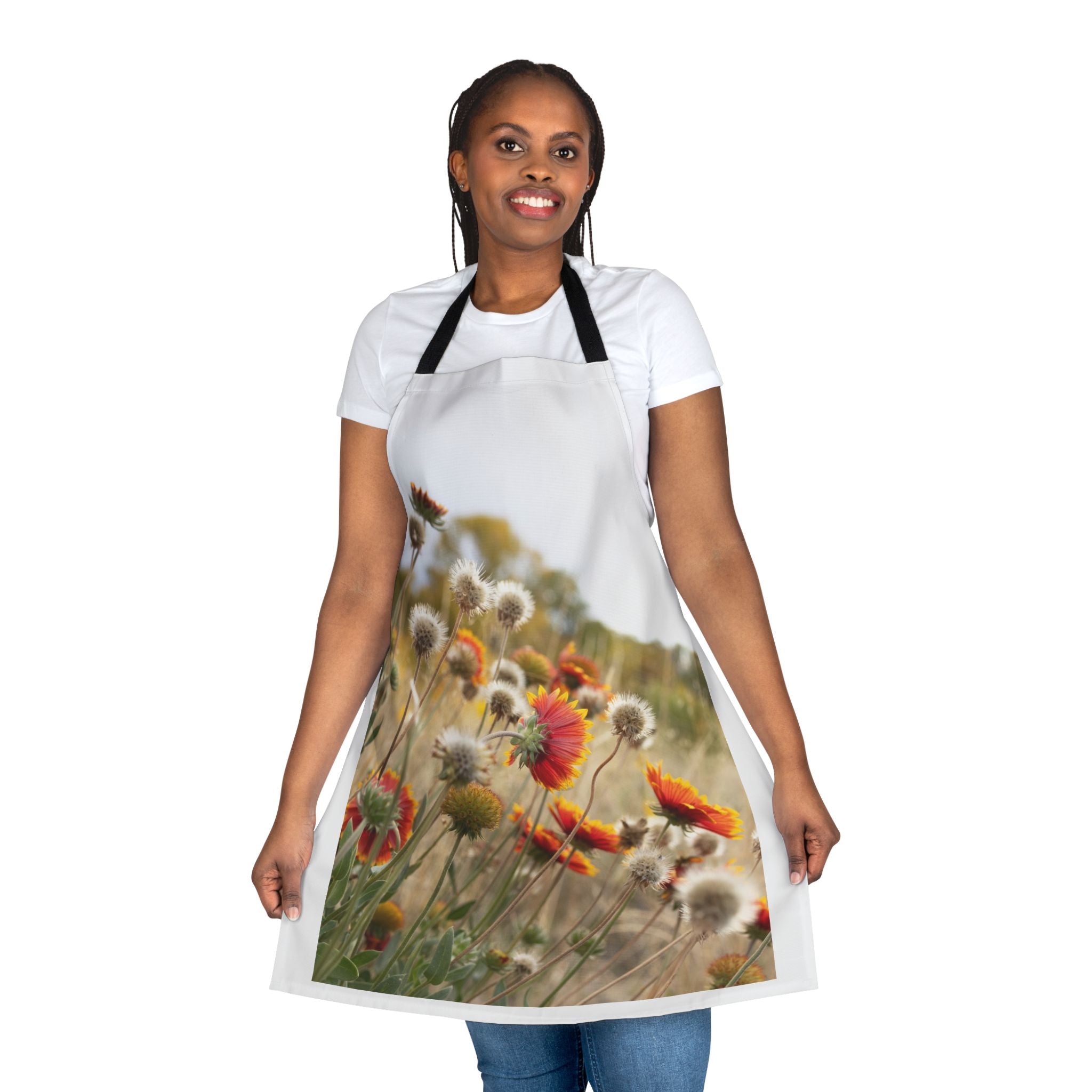Vibrant Floral Apron, Colorful Kitchen Wear, BBQ Gift, Gardening Accessory, Mother's Day Present, Unique Cooking Gift