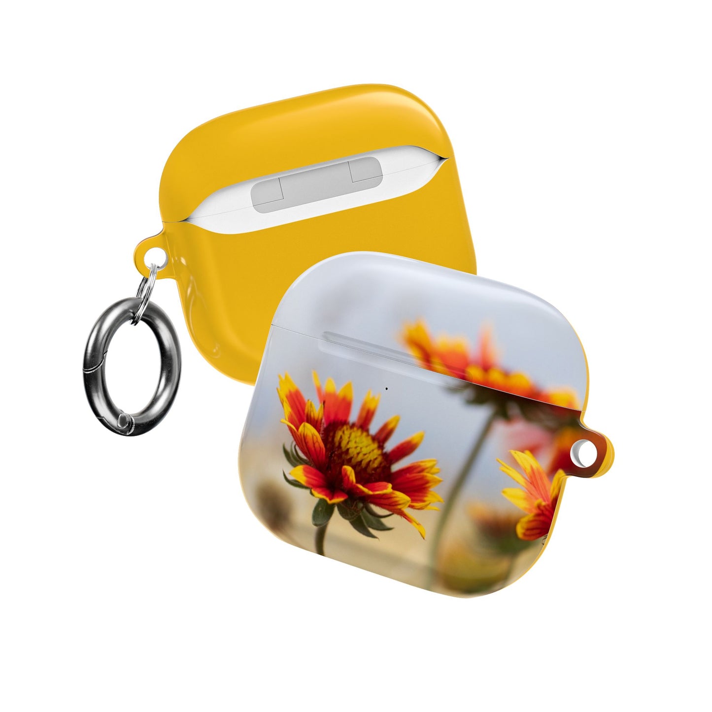 Floral Sunset AirPod Case — Yellow Wildflower Protective Cover