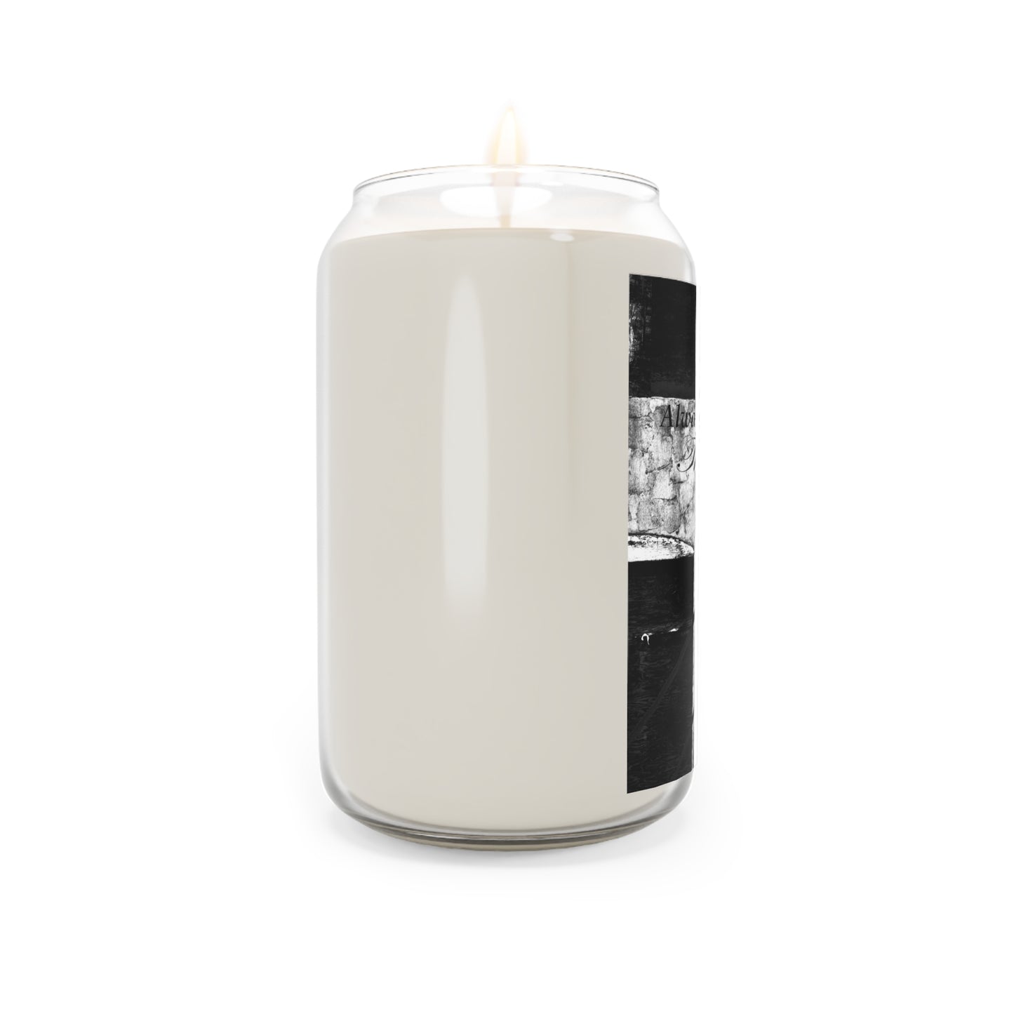 Inspirational Black & White Soy Candle — 'There Is Always Something To Be Thankful For', 13.75 oz