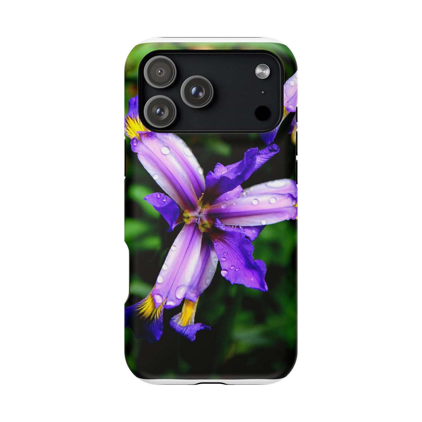 Floral Purple Iris Magnetic Impact Phone Case