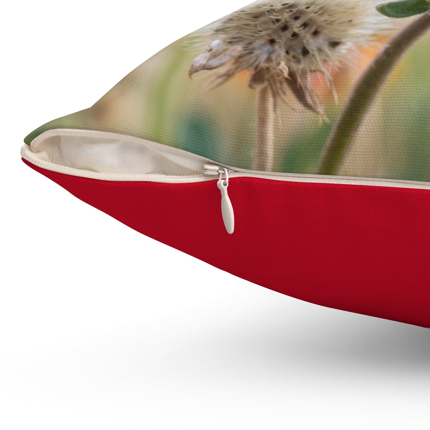 Wildflower Photo Throw Pillow — Gaillardia Garden Floral Accent Cushion