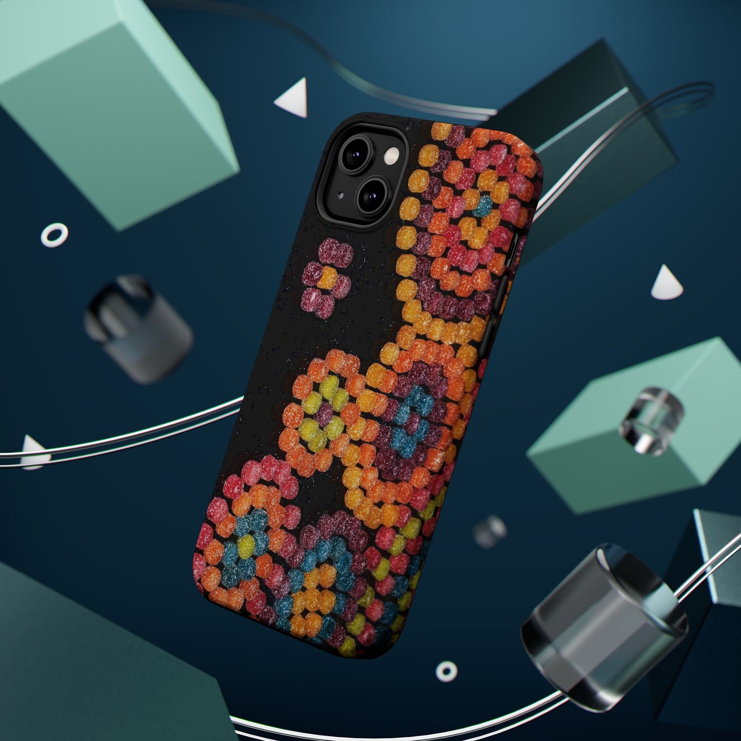 Colorful Candy Pattern Magnetic Impact Phone Case