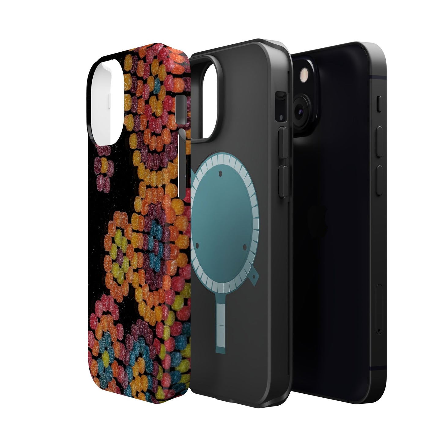 Colorful Candy Pattern Magnetic Impact Phone Case