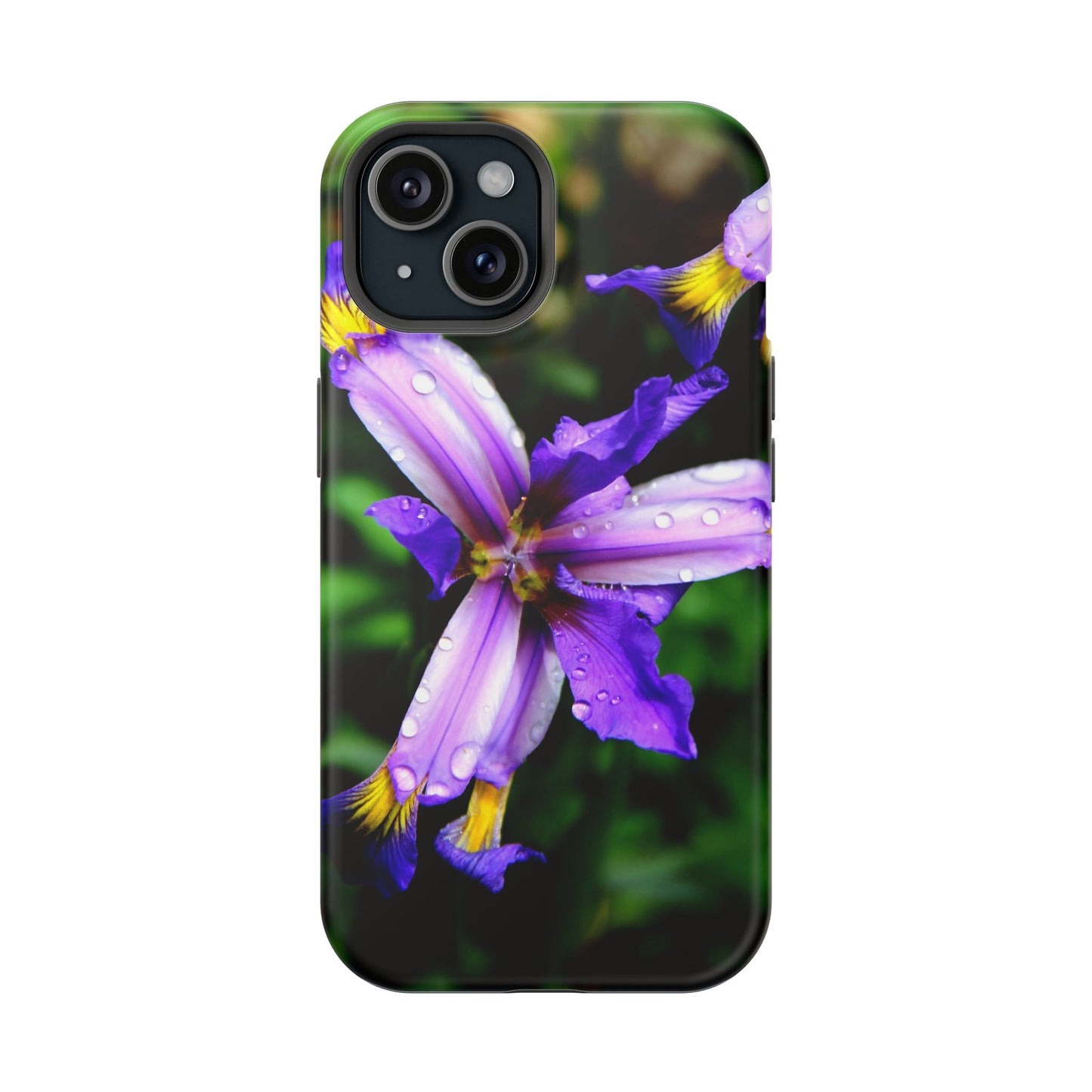 Floral Purple Iris Magnetic Impact Phone Case