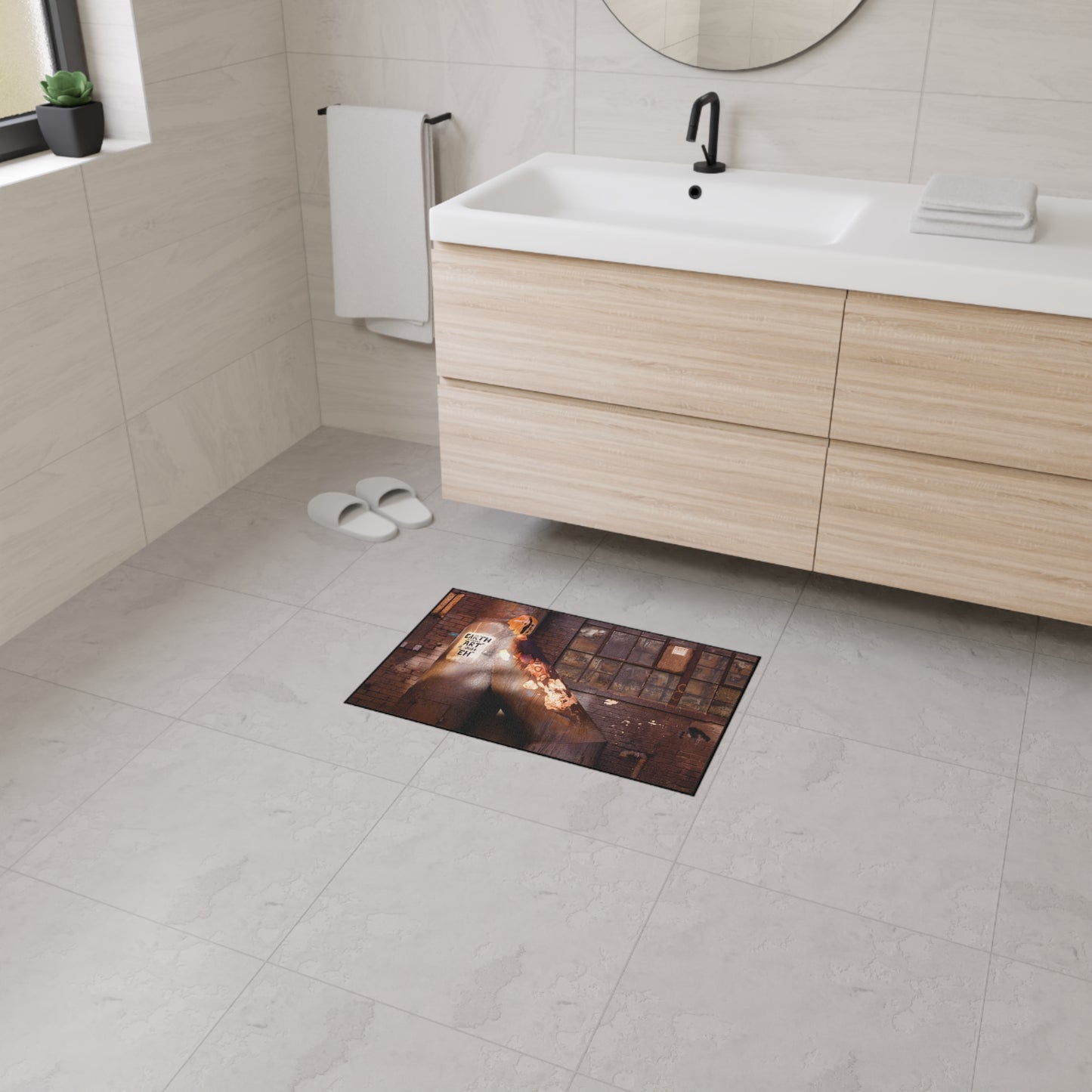 Industrial Rusted Pipe Floor Mat – Urban Decay Photo Entrance Rug