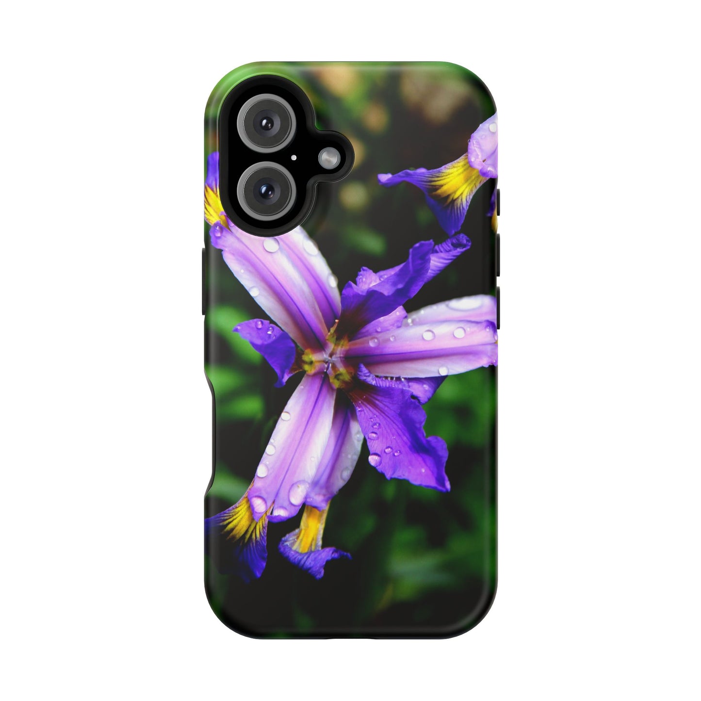 Floral Purple Iris Magnetic Impact Phone Case