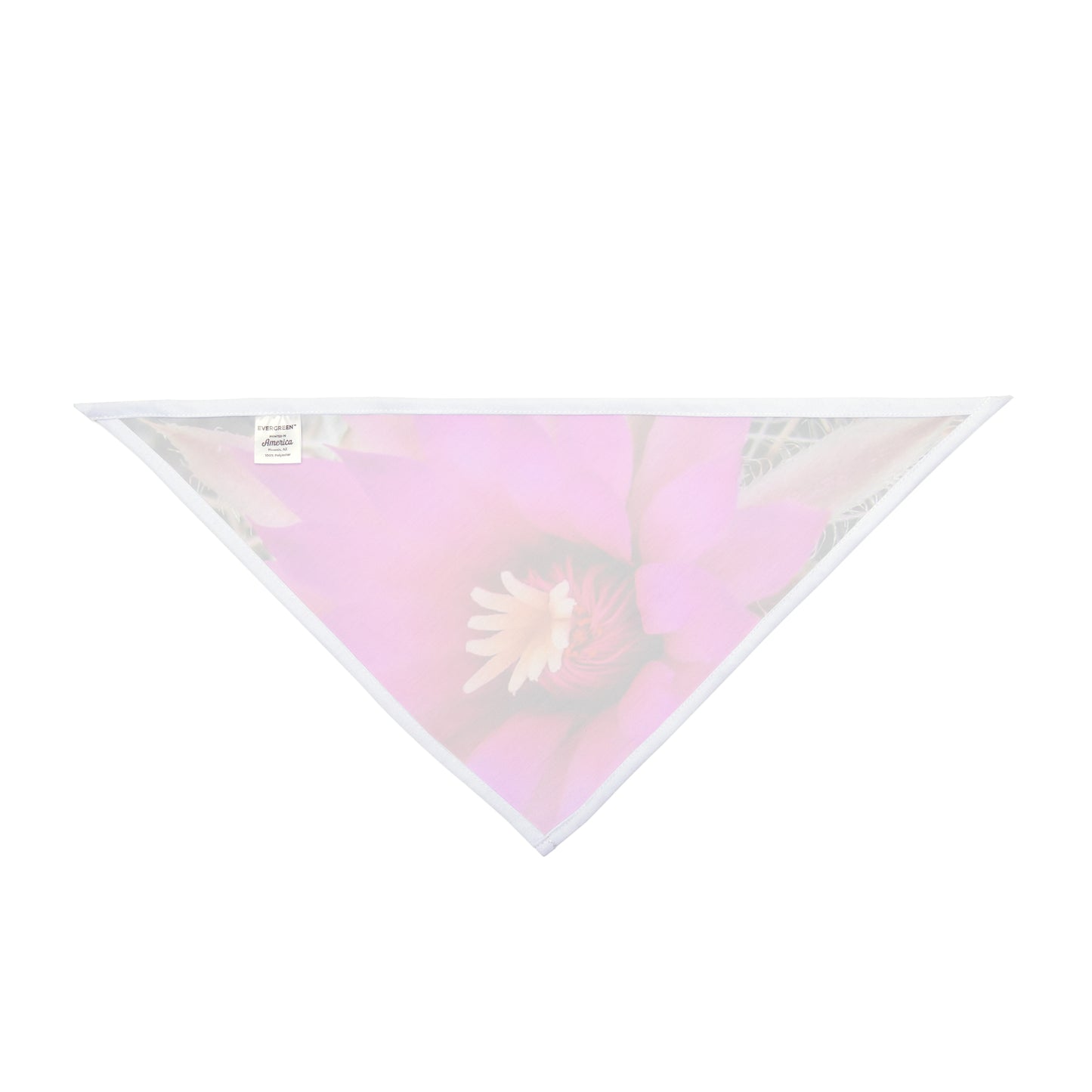 Pink Cactus Bloom Pet Bandana — Floral Dog & Cat Scarf