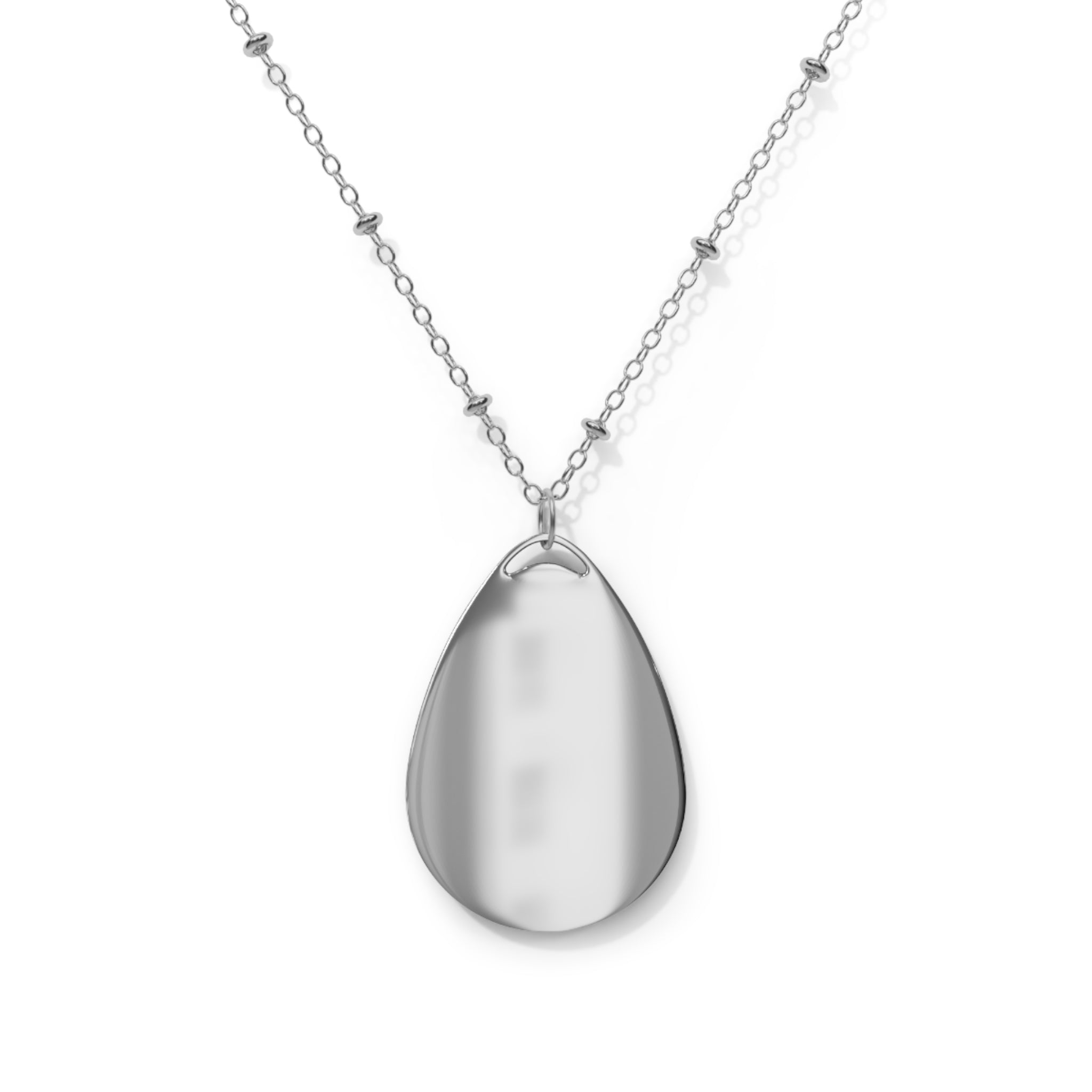 Elegant Oval Snowflake Necklace, Minimalist Jewelry, Personalized Gift, Everyday Wear, Anniversary Present, Unique Accessory