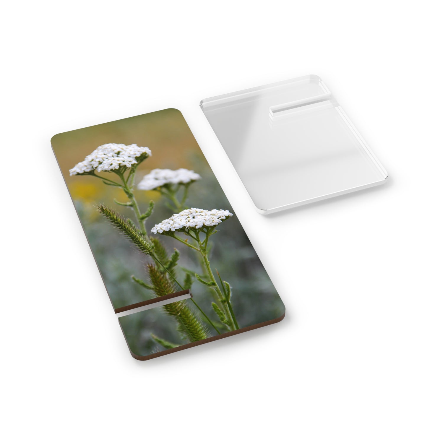 Floral Yarrow Smartphone Stand — Decorative Mobile Display Dock