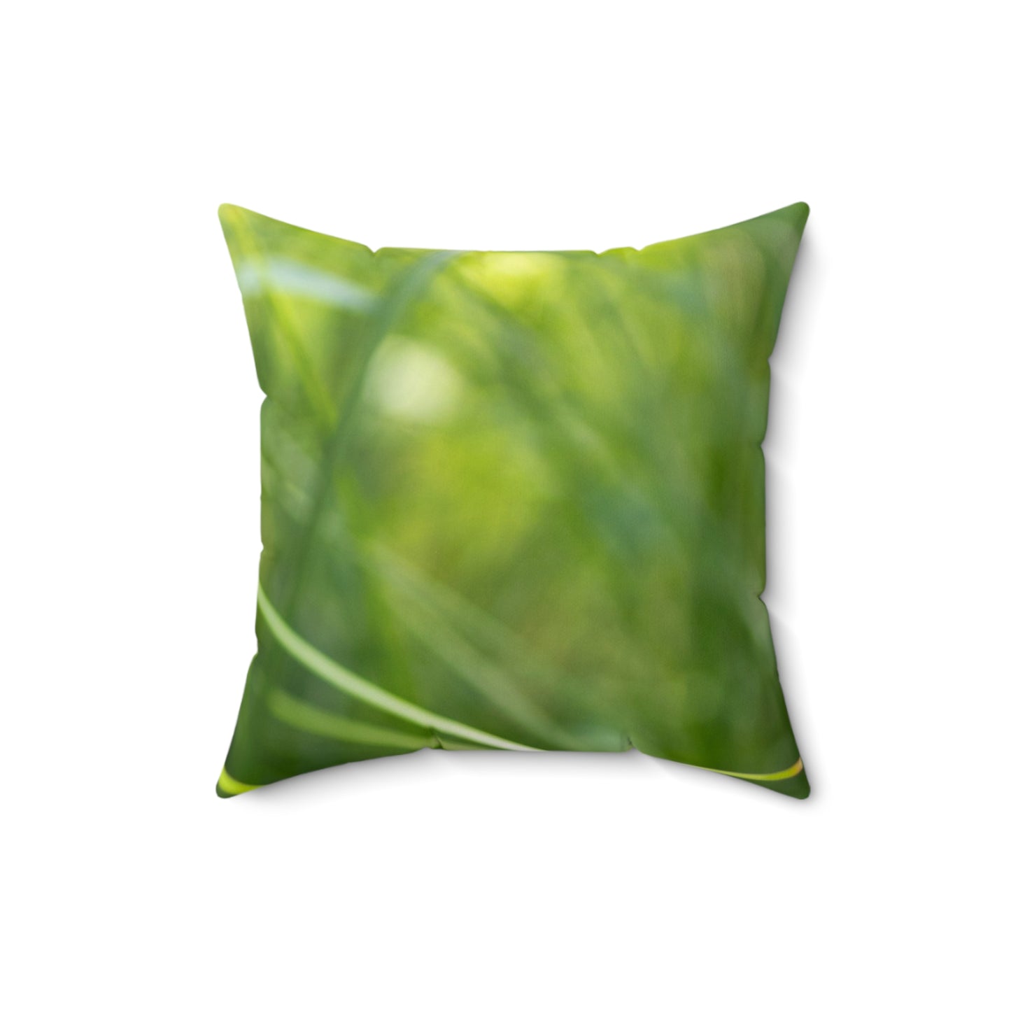 Dragonfly Nature Pillow - Green Meadow Botanical Throw Pillow