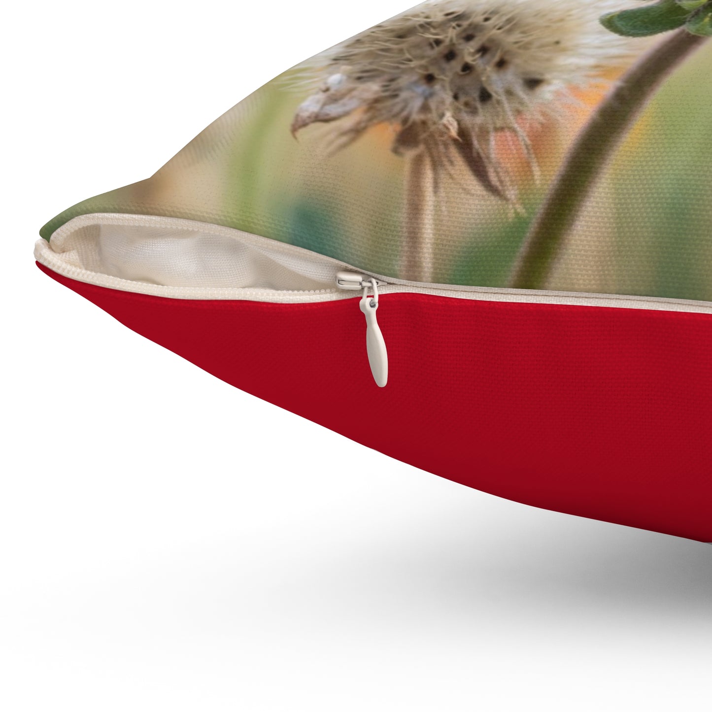 Wildflower Photo Throw Pillow — Gaillardia Garden Floral Accent Cushion