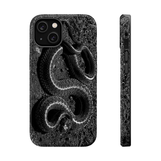Snake Texture Magnetic Impact-Resistant Phone Case