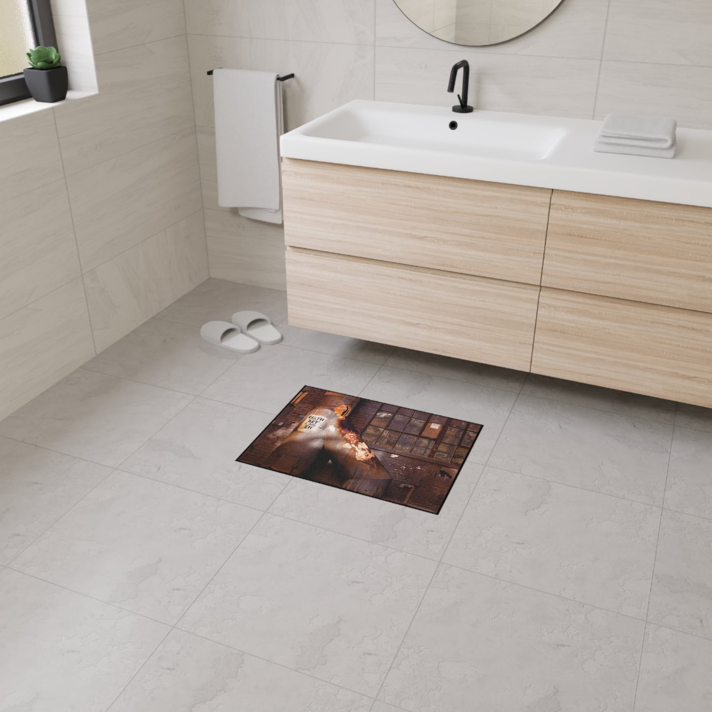 Industrial Rusted Pipe Floor Mat – Urban Decay Photo Entrance Rug