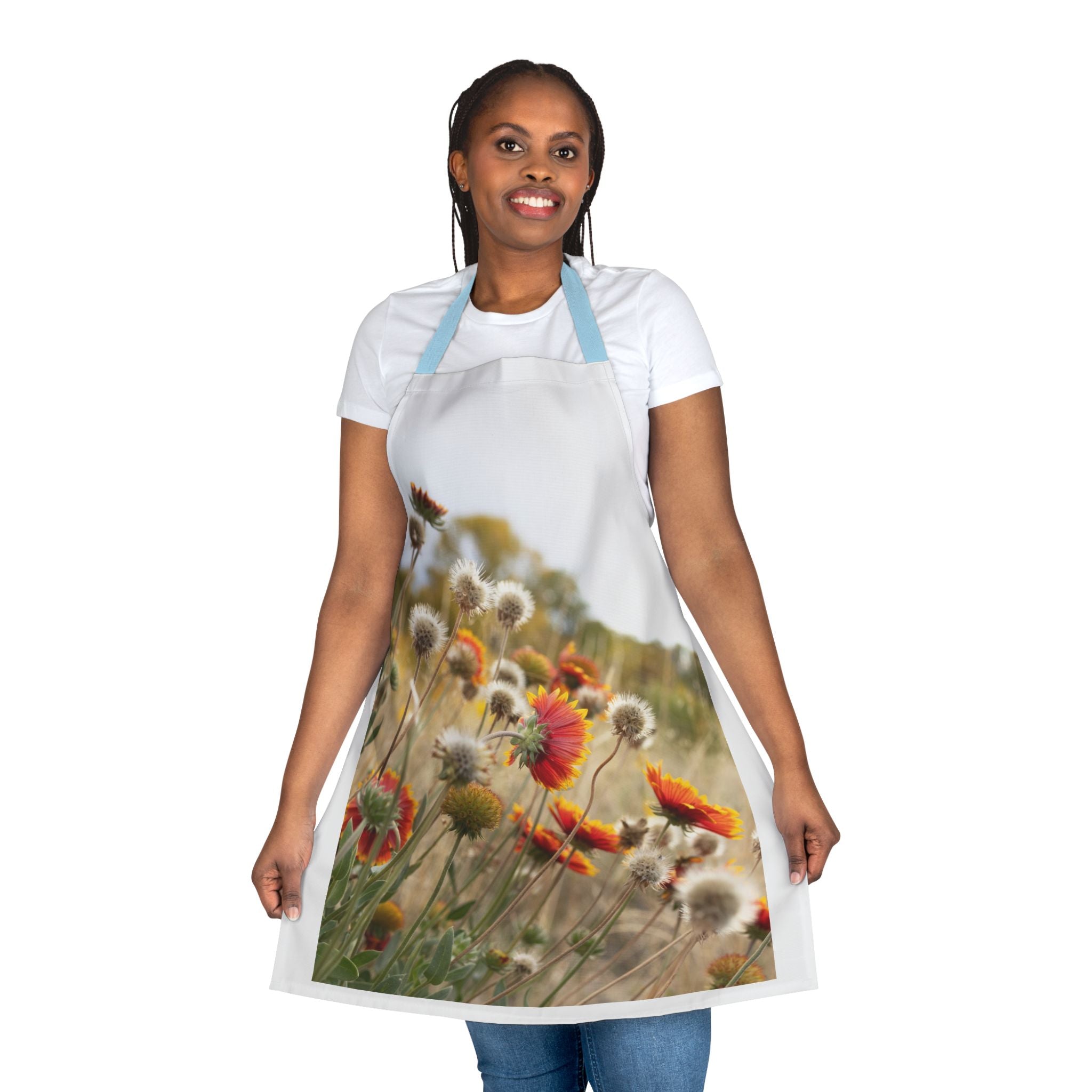 Vibrant Floral Apron, Colorful Kitchen Wear, BBQ Gift, Gardening Accessory, Mother's Day Present, Unique Cooking Gift