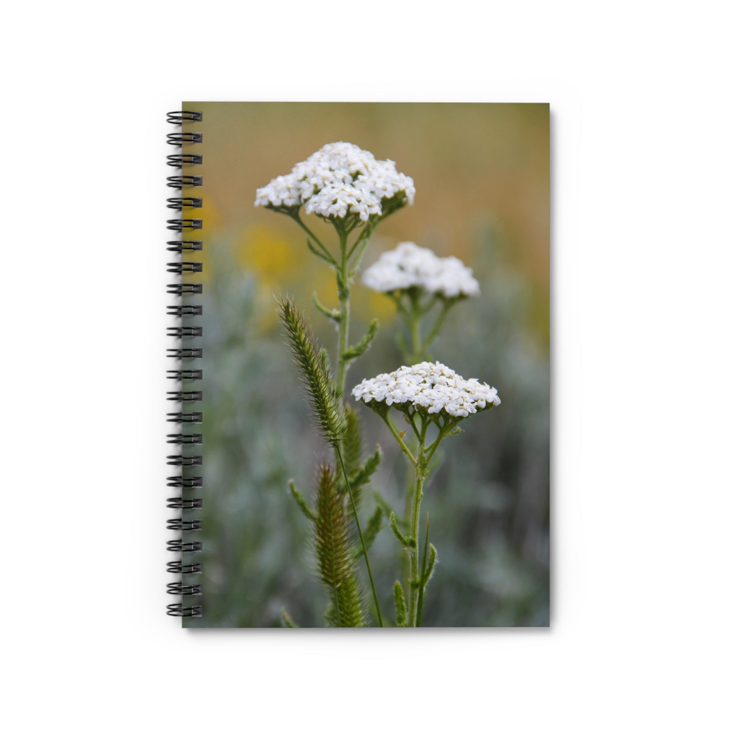 Wildflower Yarrow Spiral Notebook — Ruled Journal for Notes & Nature Lovers